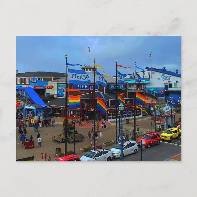 San Francisco Pier 39 Pride #1-3 vykort (Framsida)