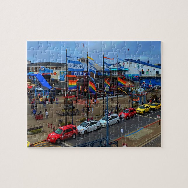 San Francisco Pier 39 Pride #1 Jigszawa Puzzle Pussel (Horisontell)