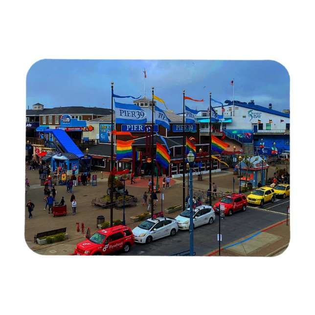 San Francisco Pier 39 Pride #1 Magnet (Horisontell)
