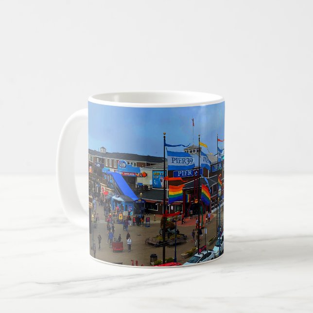 San Francisco Pier 39 Pride #1 Mugg (Framsida vänster)
