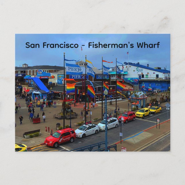 San Francisco Pier 39-Pridet #1-2-vykort Vykort (Framsida)