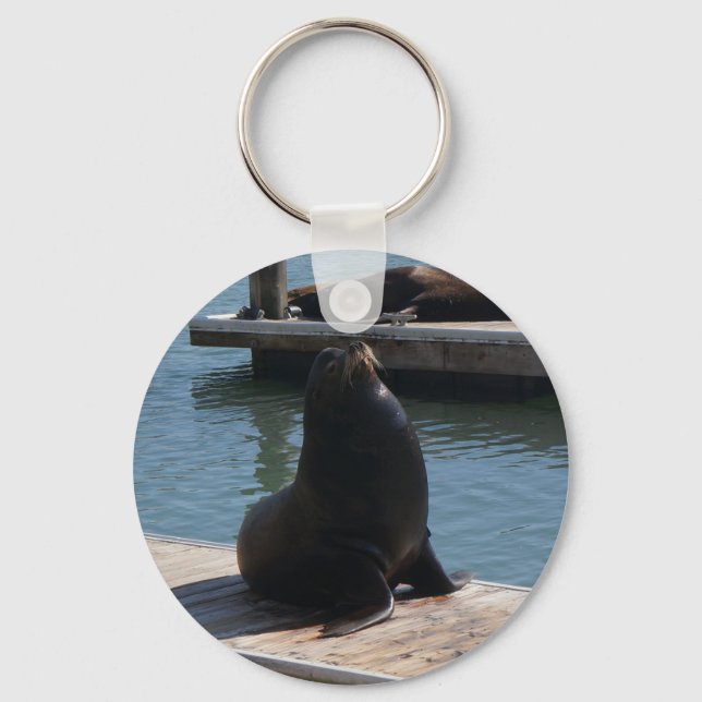 San Francisco Pier 39 Sea Lejon #3-2 Keychain Nyckelring (Framsida)