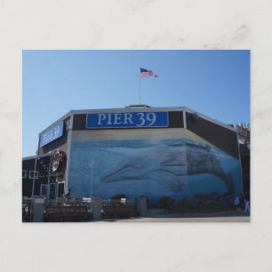 San Francisco Pier 39 Whale Mural-vykort Vykort