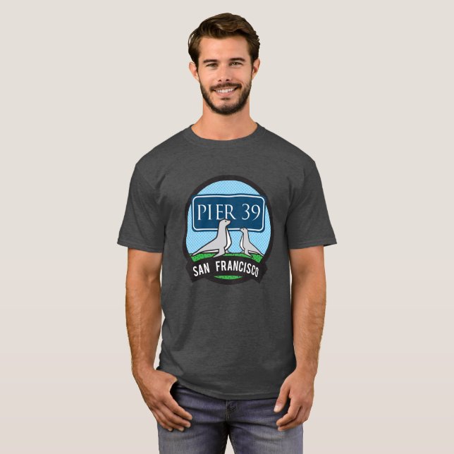 San Francisco - pir 39 T Shirt (Hel framsida)