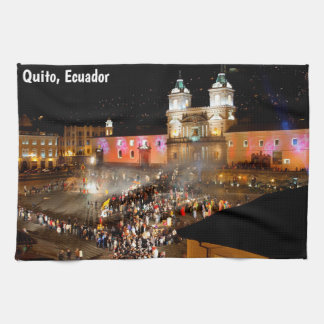 San Francisco Plaza, Quito, Ecuador Kökshandduk