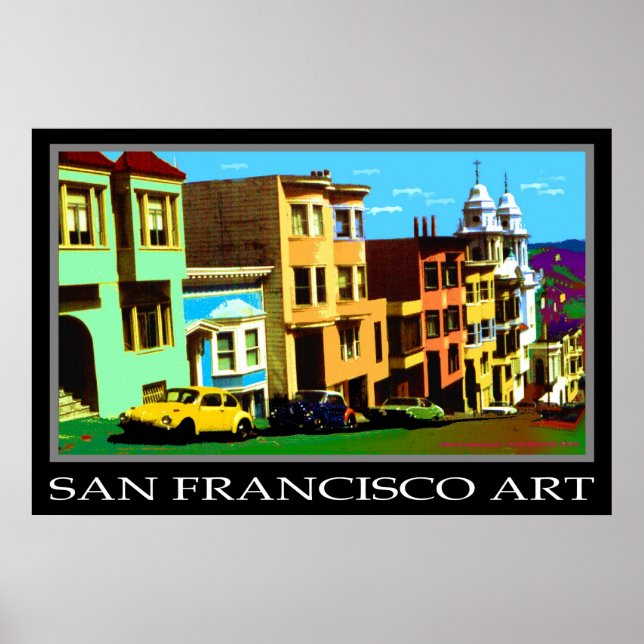 San Francisco Pop Art 69 - Fotokonst Poster (Framsidan)