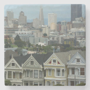 San Francisco Postcard Row City Scene-foto Stenunderlägg