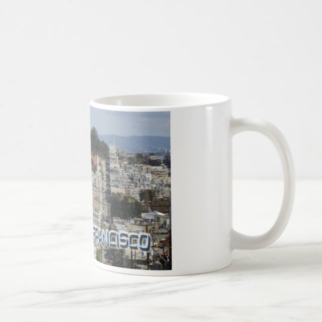 San Francisco Postcard Stil Kaffemugg (Höger)