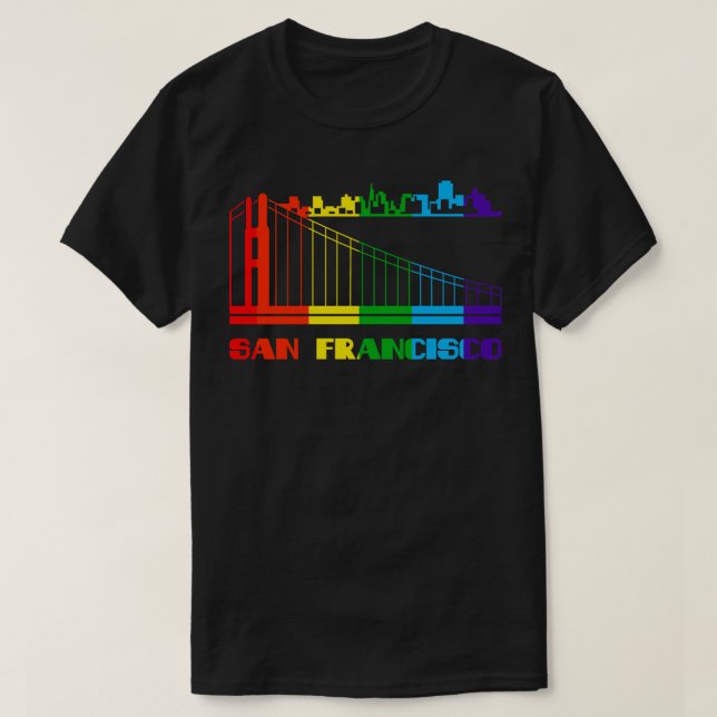 San Francisco Pride San Francisco LGBT Gift HGBTQ T Shirt (Design framsida)