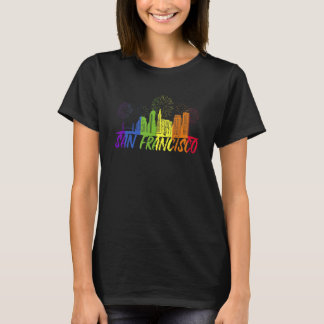 San Francisco Pride Skyline Pride Parade San Fran T Shirt