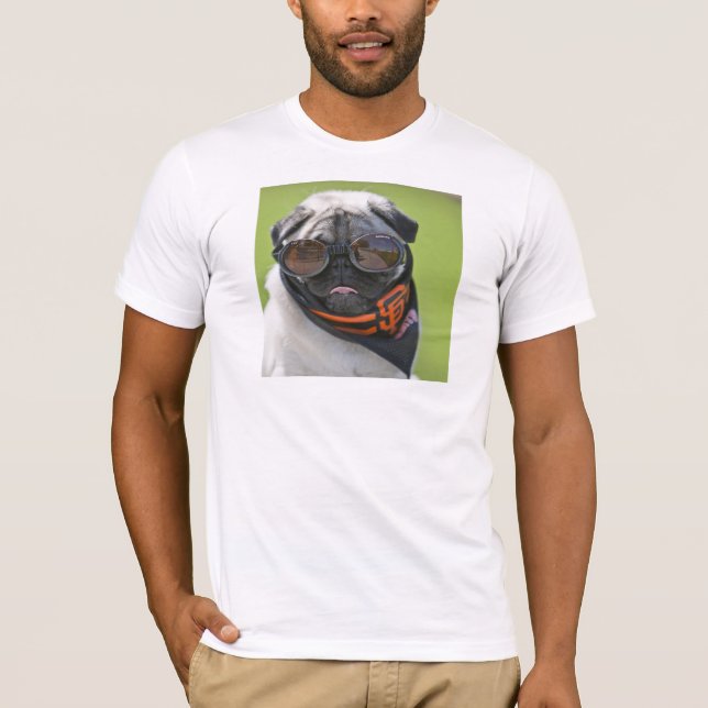 San Francisco Pug T Shirt (Framsida)