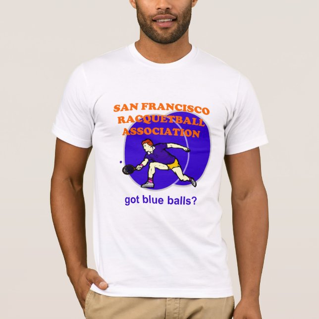 San Francisco Racquetball Assoc Tee Shirt (Framsida)