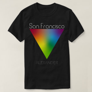 San Francisco Rainbow Triangle Gay LGBT Queer Namn T Shirt