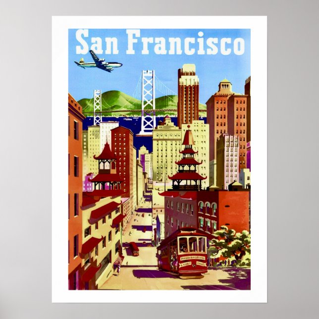San Francisco Resa 18x24 Affisch (Framsidan)