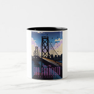 San Francisco Resemålning Två-Tonad Mugg
