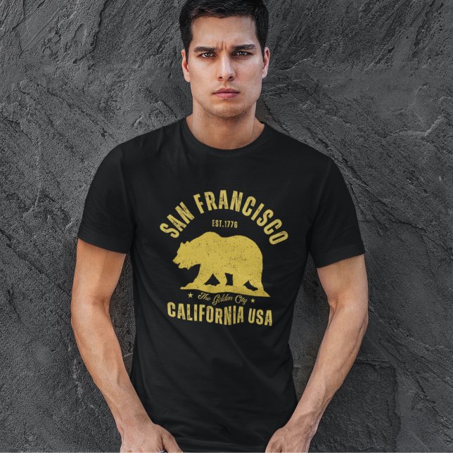 San Francisco Retro California Travel T Shirt (Skapare uppladdad)