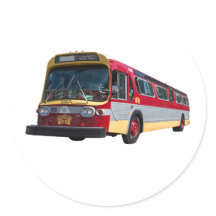 San Francisco Retro Muni Buss Klistermärke