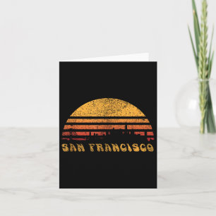 San Francisco Retro Solnedgång Skjorta Cool Vintag Kort