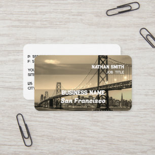San Francisco Retro Visitkort
