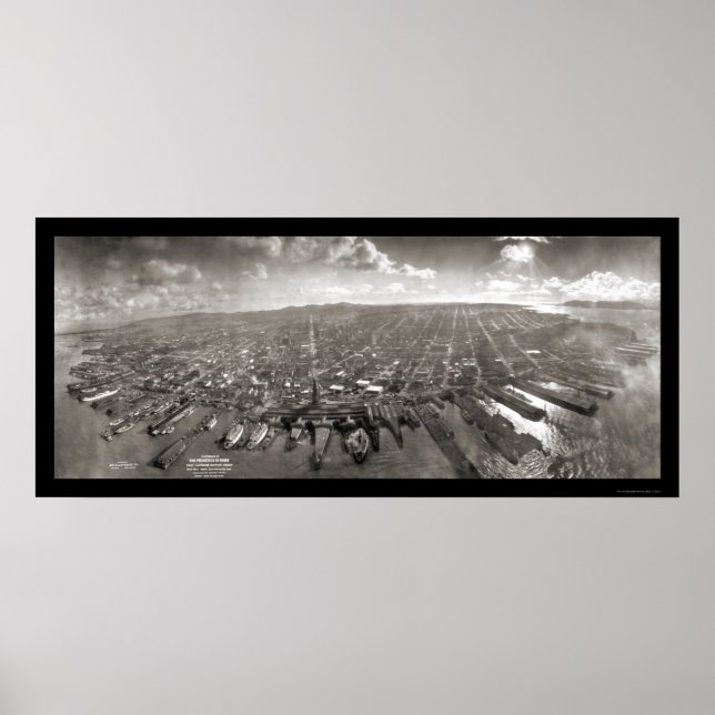 San Francisco Ruins Photo 1906 Poster (Framsidan)