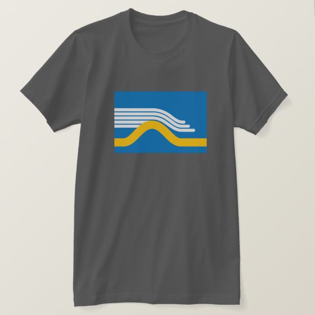 San Francisco rullande dimmaflagga T Shirt (Design framsida)