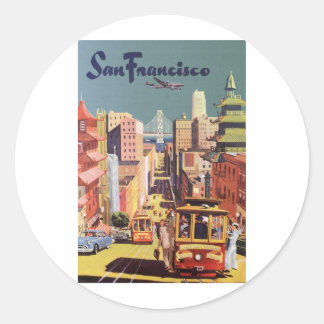 San Francisco Runt Klistermärke