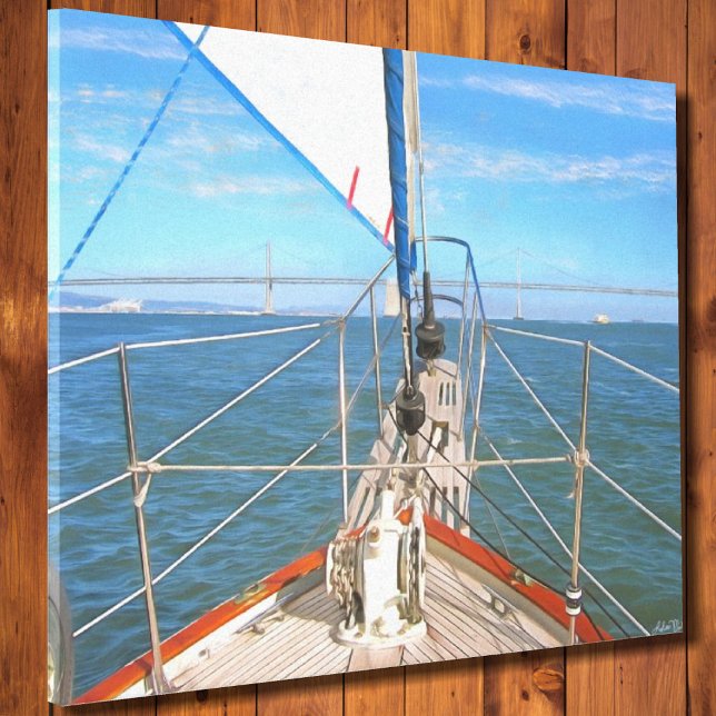 San Francisco Sailing 0869 Art. Canvastryck (Skapare uppladdad)