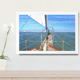 San Francisco Sailing 0869 Art-utskrift Poster