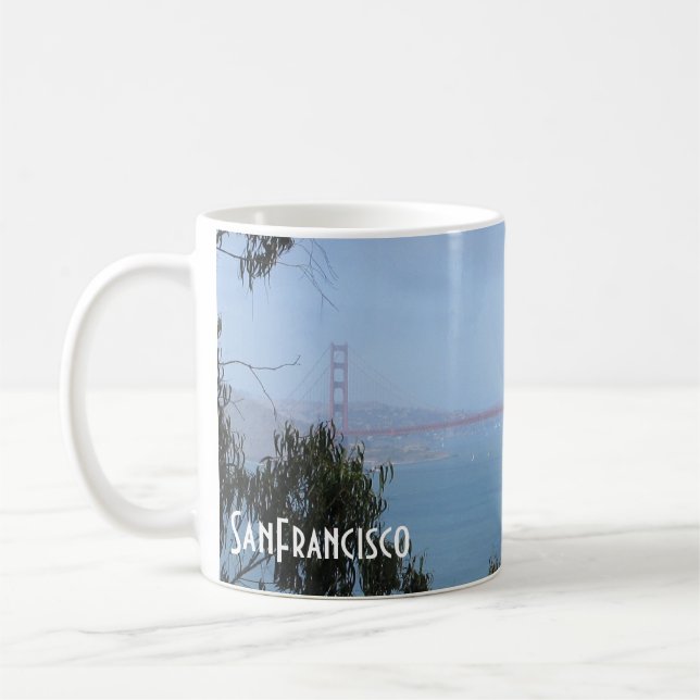 San Francisco samling - den guld- grinden Kaffemugg (Vänster)
