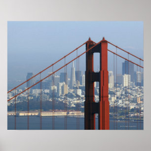 San Francisco sedd guld- grindbro för en ho Poster