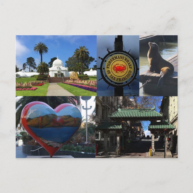 San Francisco sevärdheter #1 vykort (Framsida)