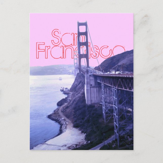 San Francisco (SF) Golden Grind Bridge Vykort (Framsida)