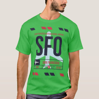 San Francisco SFO flygplatskod Märkre A T Shirt