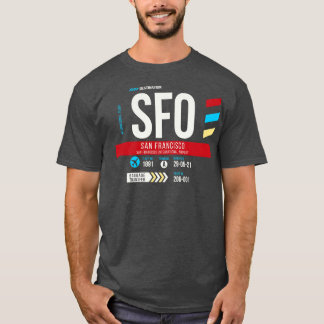 San Francisco SFO flygplatskod Märkre C T Shirt