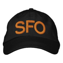 San Francisco SFO Hat Broderad Keps