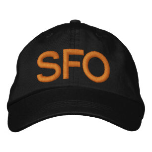 San Francisco SFO Hat Broderad Keps