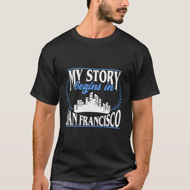 San Francisco Shirt Born i San Francisco T (Framsida)