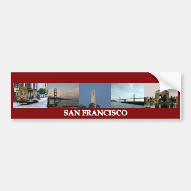 San Francisco Sites Bildekal (Framsidan)