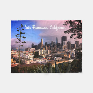 San Francisco Skyline #12 Fleece Blanket