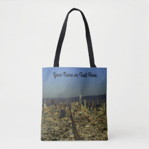 San Francisco Skyline #13 All over Print Tote Bag Tygkasse