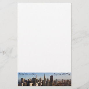 San Francisco Skyline #8 Stationery Brevpapper
