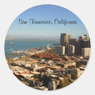 San Francisco Skyline #9-1 Stickers Runt Klistermärke