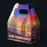 San Francisco Skyline Abstrakt Art Presentaskar<br><div class="desc">Lägg till en modern pekpenna till evenemanget med den här förmånslådan som innehåller abstrakt San Francisco skyline art. Perfekt för bröllop,  party eller företagsgåvor.</div>