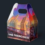 San Francisco Skyline Abstrakt Art Presentaskar<br><div class="desc">Lägg till en modern pekpenna till evenemanget med den här förmånslådan som innehåller abstrakt San Francisco skyline art. Perfekt för bröllop,  party eller företagsgåvor.</div>