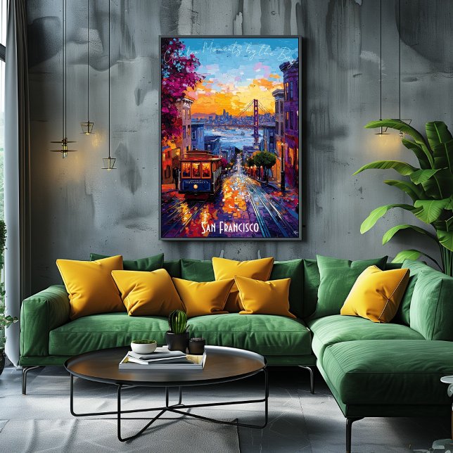 San Francisco Skyline Affisch – Ikoniska Kaliforni (Skapare uppladdad)