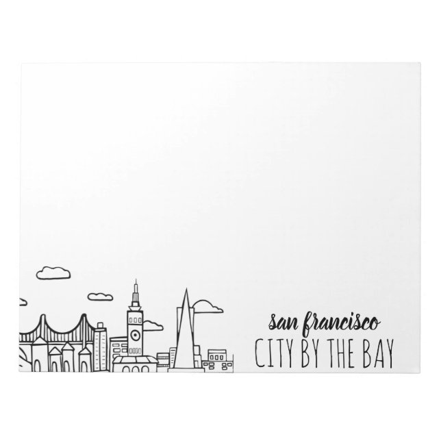 San Francisco Skyline Anteckningsblock (Framsida)
