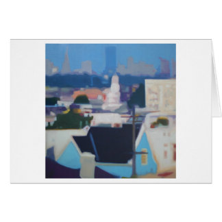 San Francisco Skyline (blå) OBS Kort