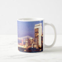 San Francisco Skyline Bokeh Ljus Mugg