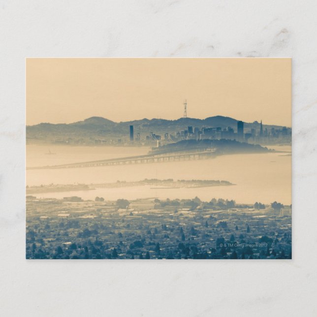 San Francisco skyline California USA Vykort (Framsida)