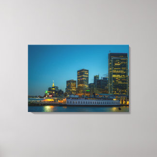 San Francisco Skyline Canvastryck | Stadsljus